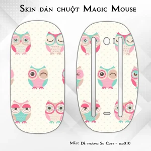 Skin dán chuột Magic Mouse mẫu Dễ thương So Cute - scu010