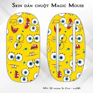 Skin dán chuột Magic Mouse mẫu Dễ thương So Cute - scu040
