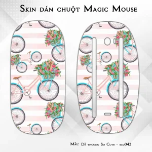 Skin dán chuột Magic Mouse mẫu Dễ thương So Cute - scu042