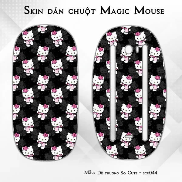 Skin dán chuột Magic Mouse mẫu Dễ thương So Cute - scu044