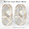 Skin dán chuột Magic Mouse mẫu hình học viền vàng xếp chéo Skin dán chuột Magic Mouse mẫu hình học viền vàng xếp chéo