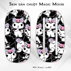 Skin dán chuột Magic Mouse mẫu Kuromi - scu062