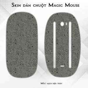 Skin dán chuột Magic Mouse mẫu mạch điện tròn