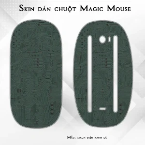 Skin dán chuột Magic Mouse mẫu mạch điện xanh lá