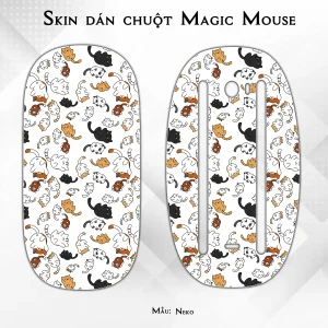 Skin dán chuột Magic Mouse mẫu Neko