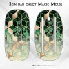 Skin dán chuột Magic Mouse mẫu Ombre cubes vàng xanh Skin dán chuột Magic Mouse mẫu Ombre cubes vàng xanh
