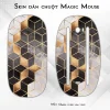 Skin dán chuột Magic Mouse mẫu Ombre cubes xám vàng Skin dán chuột Magic Mouse mẫu Ombre cubes xám vàng