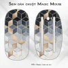 Skin dán chuột Magic Mouse mẫu Ombre cubes đen bạc Skin dán chuột Magic Mouse mẫu Ombre cubes đen bạc