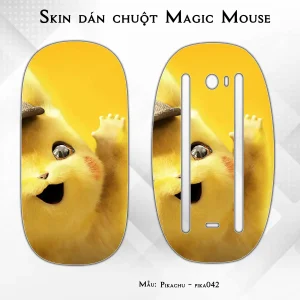 Skin dán chuột Magic Mouse mẫu Pikachu - pika042