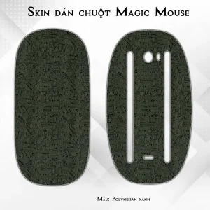 Skin dán chuột Magic Mouse mẫu Polynesian xanh