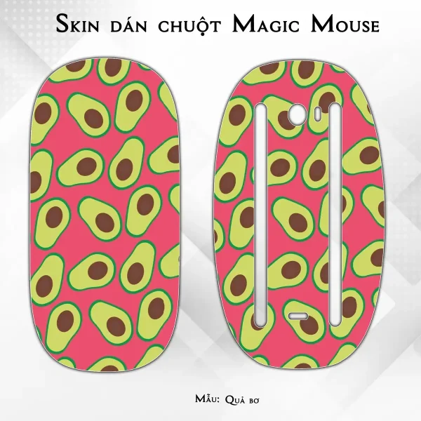 Skin dán chuột Magic Mouse mẫu Quả bơ