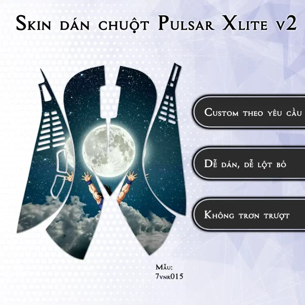 Skin dán chuột Pulsar Xlite Wireless v2 mẫu 7vnr015