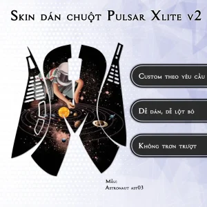 Skin dán chuột Pulsar Xlite Wireless v2 mẫu Astronaut ast03
