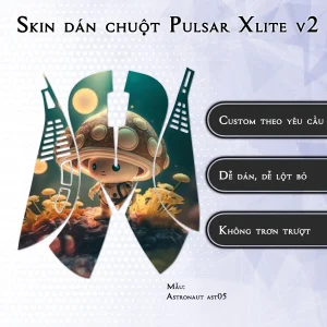 Skin dán chuột Pulsar Xlite Wireless v2 mẫu Astronaut ast05
