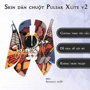 Skin dán chuột Pulsar Xlite Wireless v2 mẫu Astronaut ast24