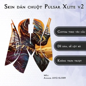 Skin dán chuột Pulsar Xlite Wireless v2 mẫu Avenger avg1009