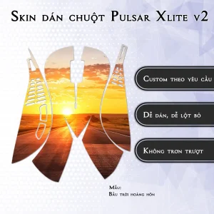 Skin dán chuột Pulsar Xlite Wireless v2 mẫu Bầu trời hoàng hôn