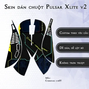 Skin dán chuột Pulsar Xlite Wireless v2 mẫu Cyberpunk cyb05