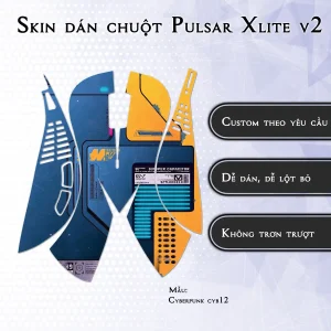 Skin dán chuột Pulsar Xlite Wireless v2 mẫu Cyberpunk cyb12