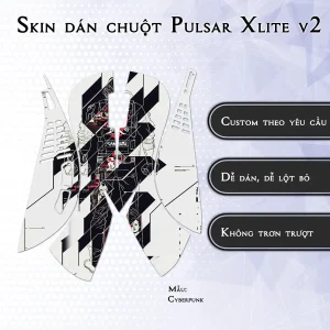 Skin dán chuột Pulsar Xlite Wireless v2 mẫu Cyberpunk