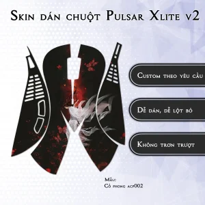 Skin dán chuột Pulsar Xlite Wireless v2 mẫu Cổ phong acp002