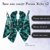 Skin dán chuột Pulsar Xlite Wireless v2 mẫu da dắn xanh cyan Skin dán chuột Pulsar Xlite Wireless v2 mẫu da dắn xanh cyan