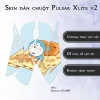Skin dán chuột Pulsar Xlite Wireless v2 mẫu Doremon Dor009