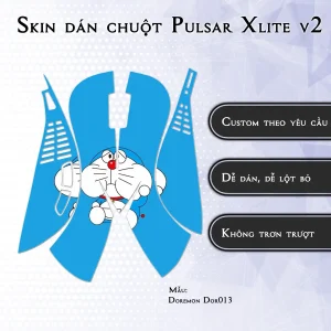 Skin dán chuột Pulsar Xlite Wireless v2 mẫu Doremon Dor013