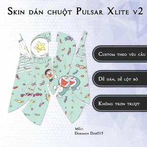 Skin dán chuột Pulsar Xlite Wireless v2 mẫu Doremon Dor015