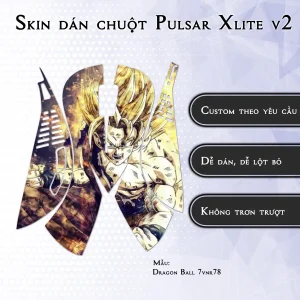 Skin dán chuột Pulsar Xlite Wireless v2 mẫu Dragon Ball 7vnr78