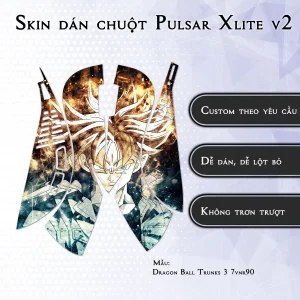Skin dán chuột Pulsar Xlite Wireless v2 mẫu Dragon Ball Trunks 3 7vnr90