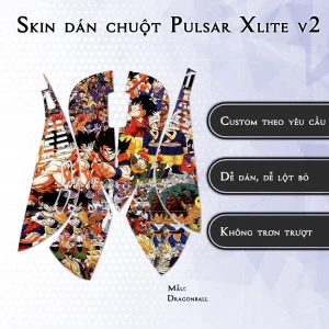 Skin dán chuột Pulsar Xlite Wireless v2 mẫu Dragonball