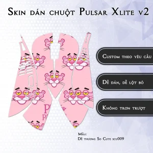 Skin dán chuột Pulsar Xlite Wireless v2 mẫu Dễ thương So Cute scu009