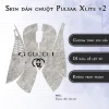 Skin dán chuột Pulsar Xlite Wireless v2 mẫu Gucci nền vân đá Skin dán chuột Pulsar Xlite Wireless v2 mẫu Gucci nền vân đá