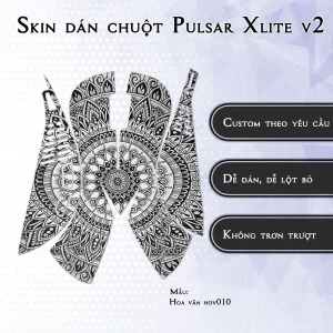 Skin dán chuột Pulsar Xlite Wireless v2 mẫu Hoa văn hov010