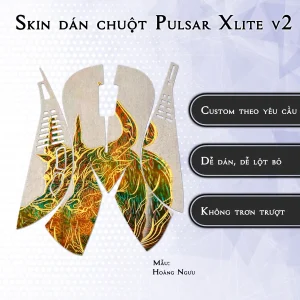Skin dán chuột Pulsar Xlite Wireless v2 mẫu Hoàng Ngưu