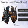 Skin dán chuột Pulsar Xlite Wireless v2 mẫu học tiết khắc gỗ