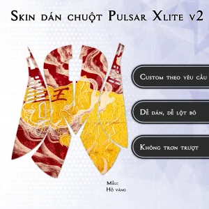Skin dán chuột Pulsar Xlite Wireless v2 mẫu Hổ vàng