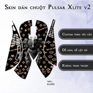 Skin dán chuột Pulsar Xlite Wireless v2 mẫu KAWS
