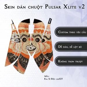 Skin dán chuột Pulsar Xlite Wireless v2 mẫu Kim Sí Điểu lsm025
