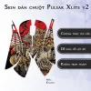 Skin dán chuột Pulsar Xlite Wireless v2 mẫu Komainu Skin dán chuột Pulsar Xlite Wireless v2 mẫu Komainu