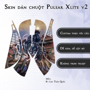 Skin dán chuột Pulsar Xlite Wireless v2 mẫu Kỳ Lân Trấn Quốc