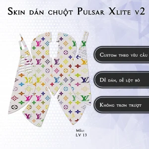 Skin dán chuột Pulsar Xlite Wireless v2 mẫu LV 13
