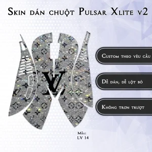 Skin dán chuột Pulsar Xlite Wireless v2 mẫu LV 14