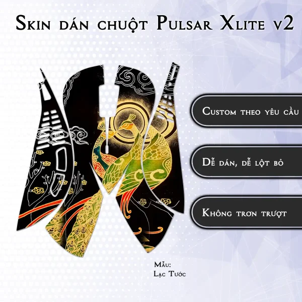 Skin dán chuột Pulsar Xlite Wireless v2 mẫu Lạc Tước