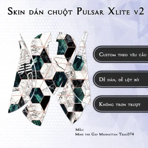 Skin dán chuột Pulsar Xlite Wireless v2 mẫu Mind the Gap Manhattan Trial074