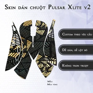 Skin dán chuột Pulsar Xlite Wireless v2 mẫu Mùa vàng