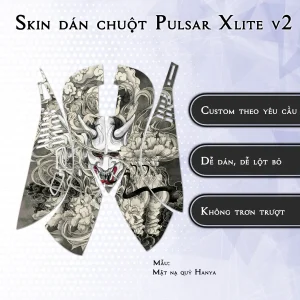 Skin dán chuột Pulsar Xlite Wireless v2 mẫu Mặt nạ quỷ Hanya
