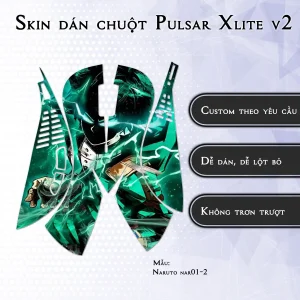Skin dán chuột Pulsar Xlite Wireless v2 mẫu Naruto nar01-2