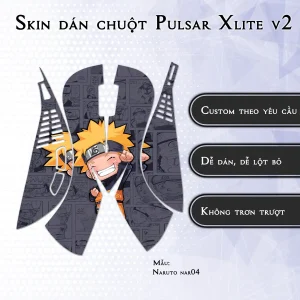 Skin dán chuột Pulsar Xlite Wireless v2 mẫu Naruto nar04